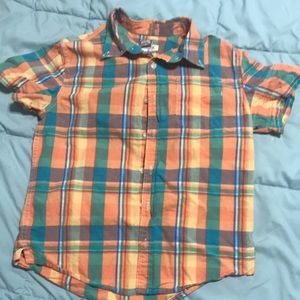 Boys plaid button up tee. 3 for $15